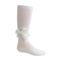 1008 ZUBII LACE BOW KNEE SOCK