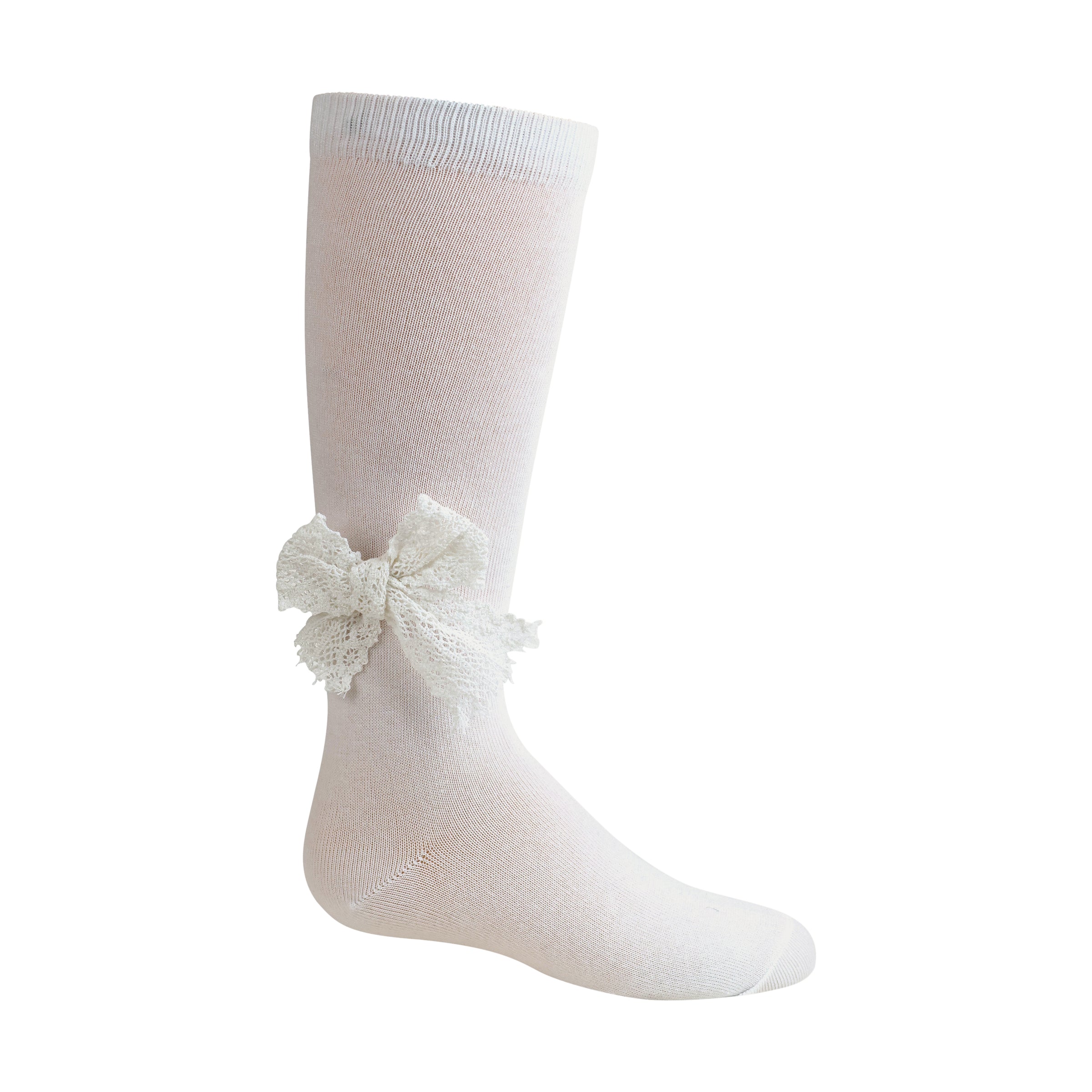 1008 ZUBII LACE BOW KNEE SOCK