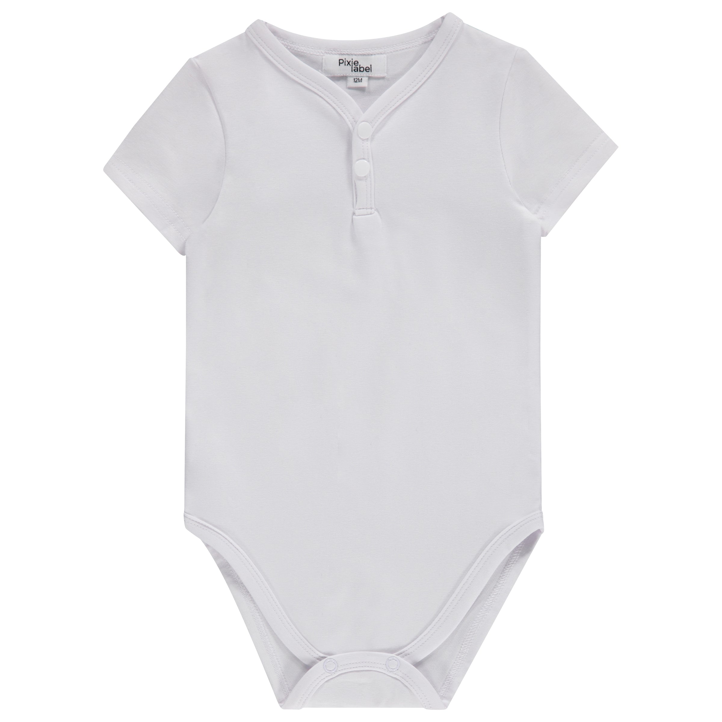 10220 PIXIE LABEL FINE COTTON ONESIE