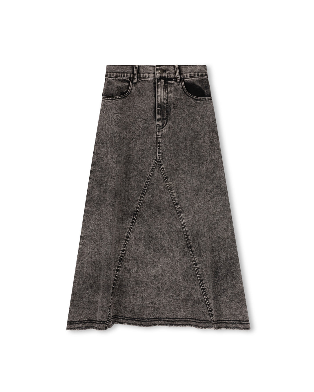 C-18349 VIBE FRINGE HEM MIDI SKIRT – Wesley Hills Boutique