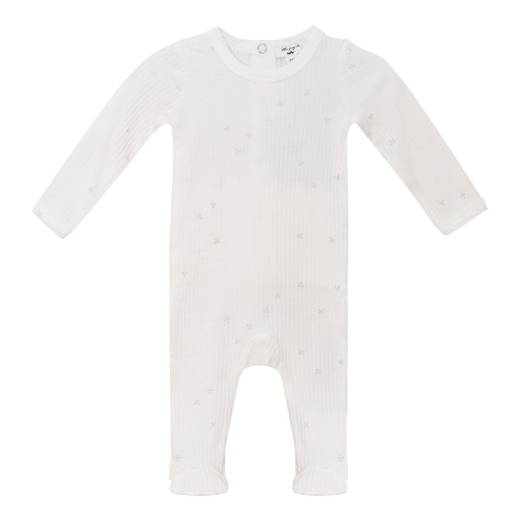 Take Me Home Clover Footie-Cream/Dustypink