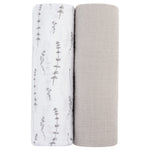 ELYS & CO 2PK COTTON MUSLIN SWADDLE SET