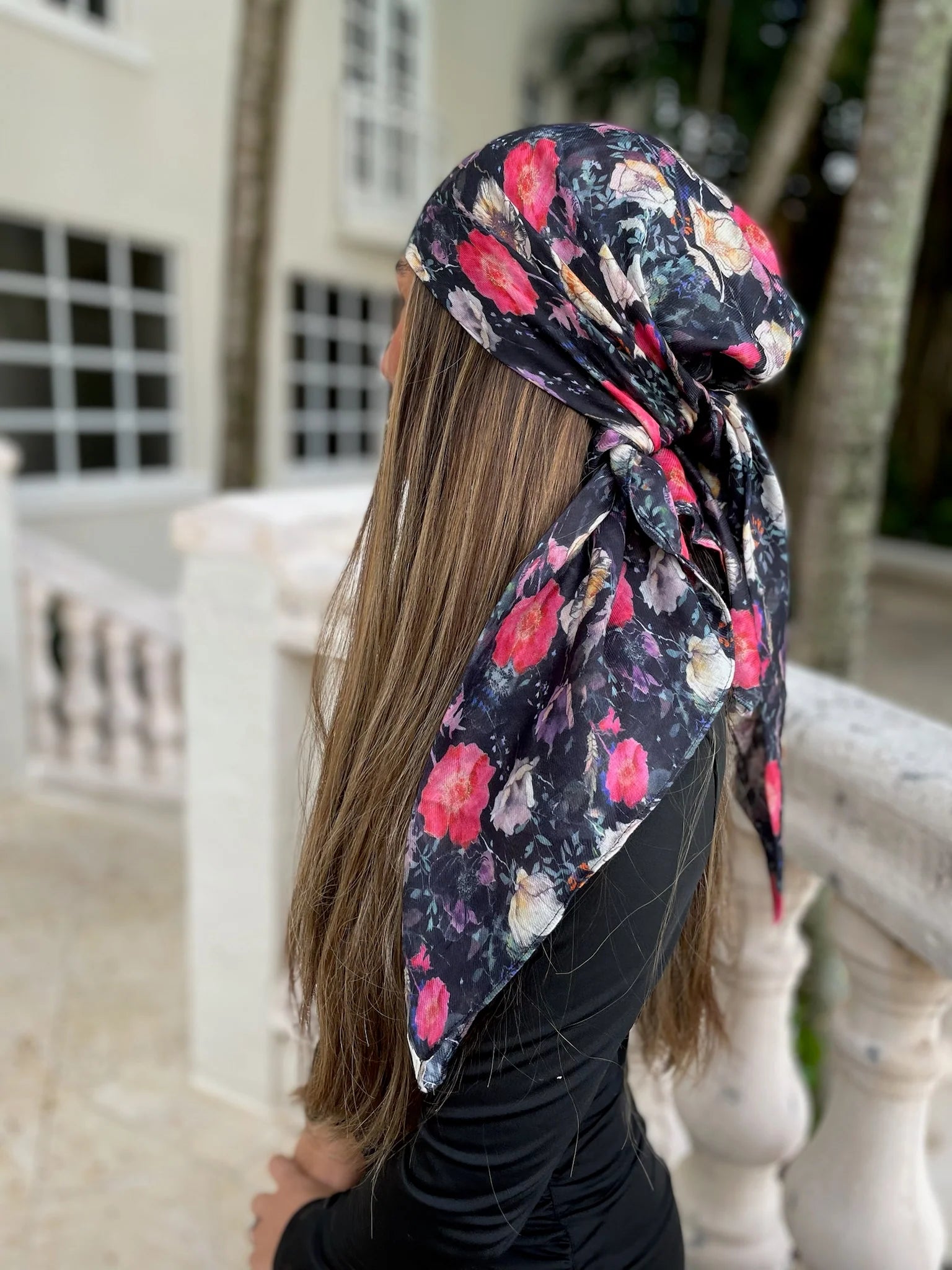 SCARF BAR SQUARE HEAD SCARF (90X90)