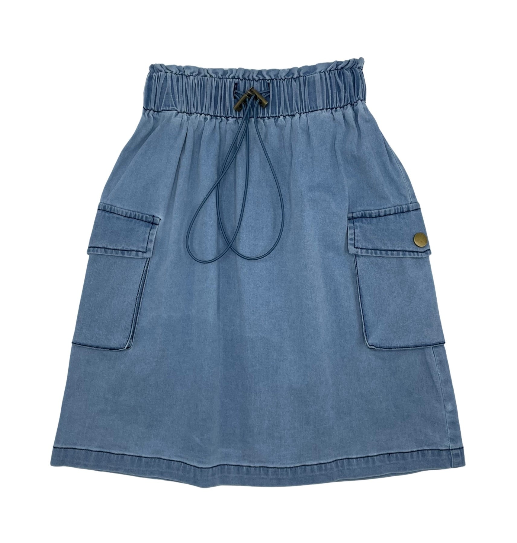10-592 SCIACCA COTTON POCKET SKIRT