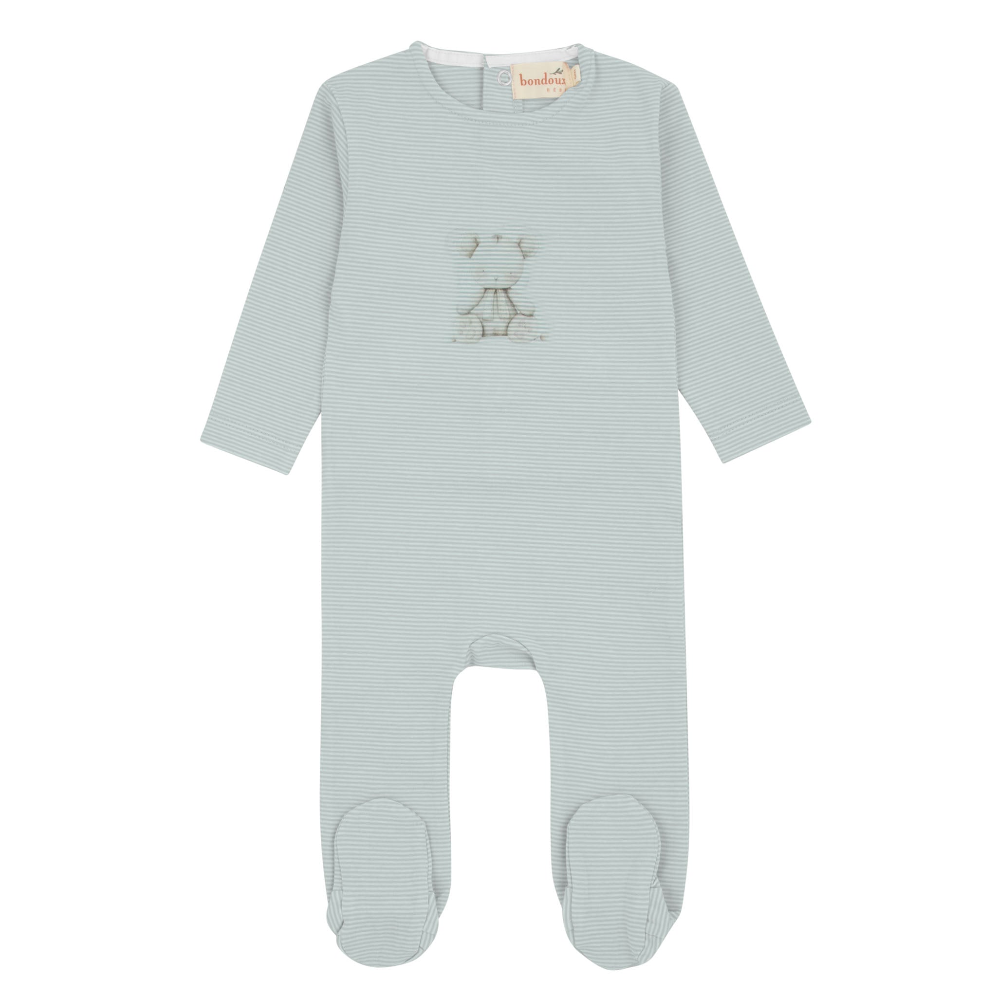 319B BONDOUX STRIPE FOOTIE