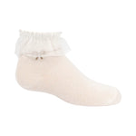 1109 ZUBII SUEDE BOW RUFFLE ANKLE