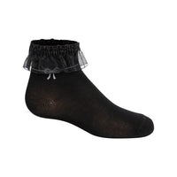 1109 ZUBII SUEDE BOW RUFFLE ANKLE
