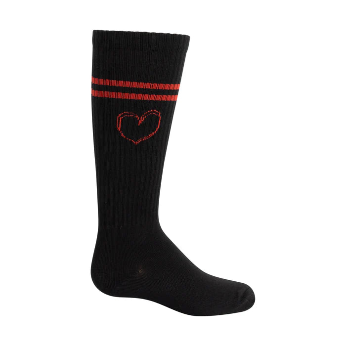 1132 ZUBII SKETCH HEART KNEE SOCK