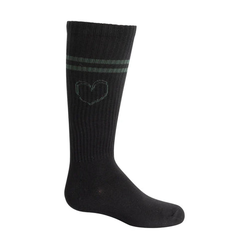 1132 ZUBII SKETCH HEART KNEE SOCK