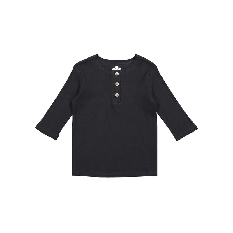 GT1401 THREE BOWS RIBBED HENLEY T-SHIRT SS23