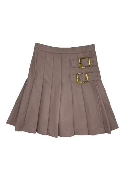 13-256/ 257 LONE FEATHER LEATHER SKIRT + SWEATER SET