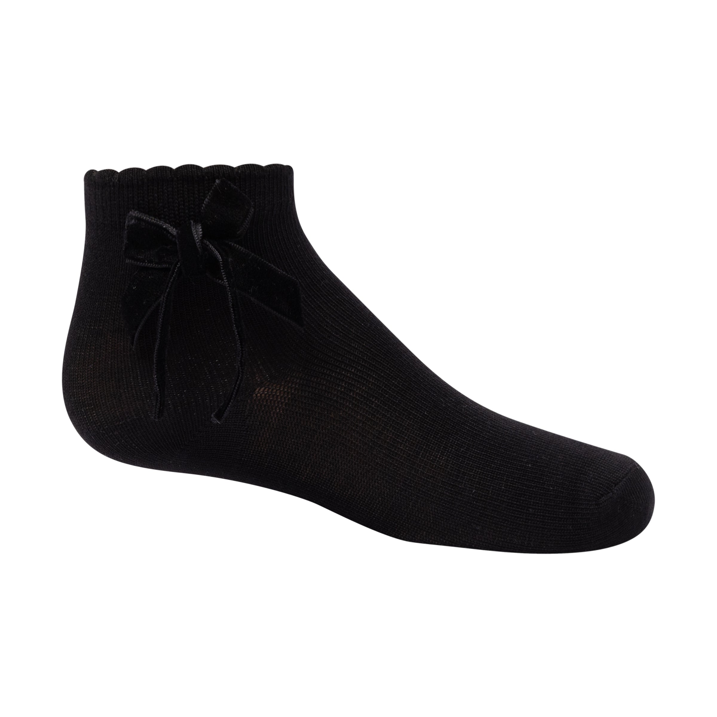 1303 ZUBII THIN VELVET BOW ANKLE