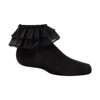 1319 ZUBII CHIFFON DOUBLE RUFFLE ANKLE