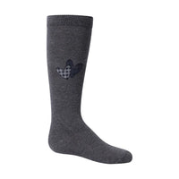 1345 ZUBII CHECKERED HEART KNEE SOCK