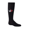 1345 ZUBII CHECKERED HEART KNEE SOCK