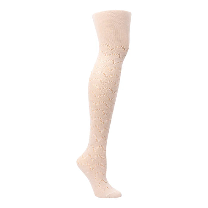 1361 ZUBII CROCHET WAVE TEXTURE TIGHTS