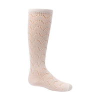 1362 ZUBII CROCHET WAVE TEXTURE KNEE SOCK