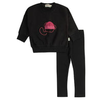 245TP BONDOUX BLACK CORDUROY 2PC SET