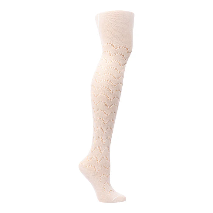 1361 ZUBII CROCHET WAVE TEXTURE TIGHTS