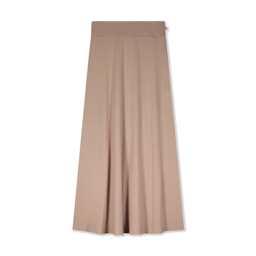 THREE BOWS RIBBED CAMP SKIRT MAXI WOMEN SS23