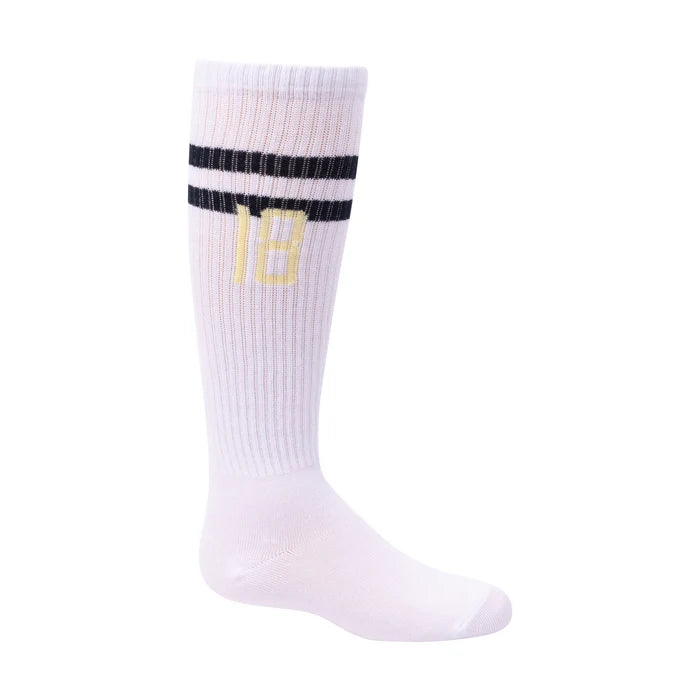 1457 ZUBII 18 STRIPE SPORT KNEE SOCK