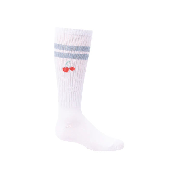1465 ZUBII CHERRY STRIPE KNEE SOCK