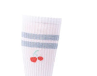 1466 ZUBII CHERRY STRIPE ANKLE SOCK