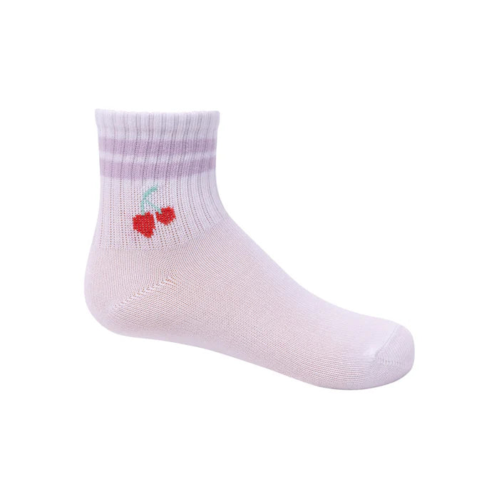 1466 ZUBII CHERRY STRIPE ANKLE SOCK