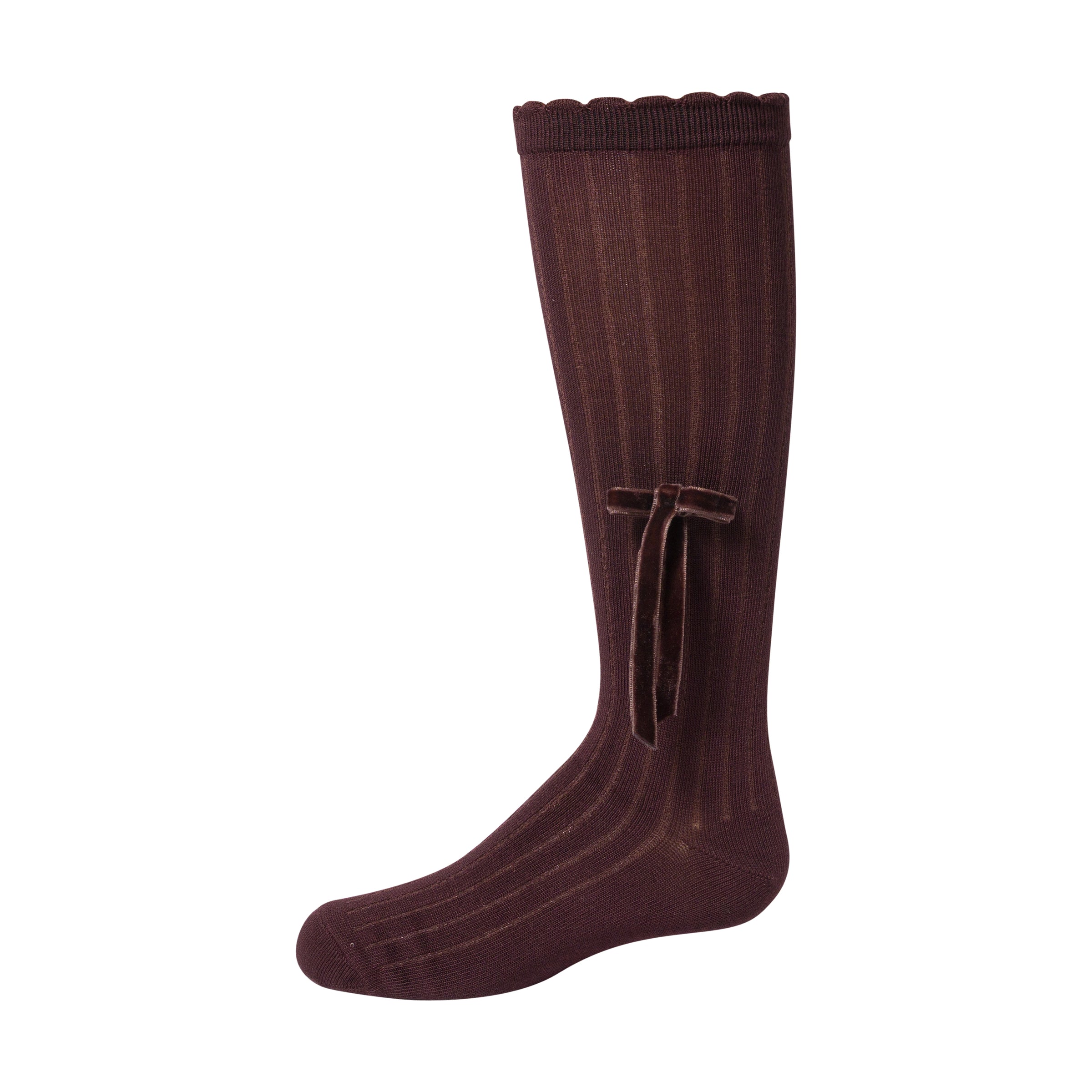 1502 ZUBII CLASSIC VELVET BOW KNEE