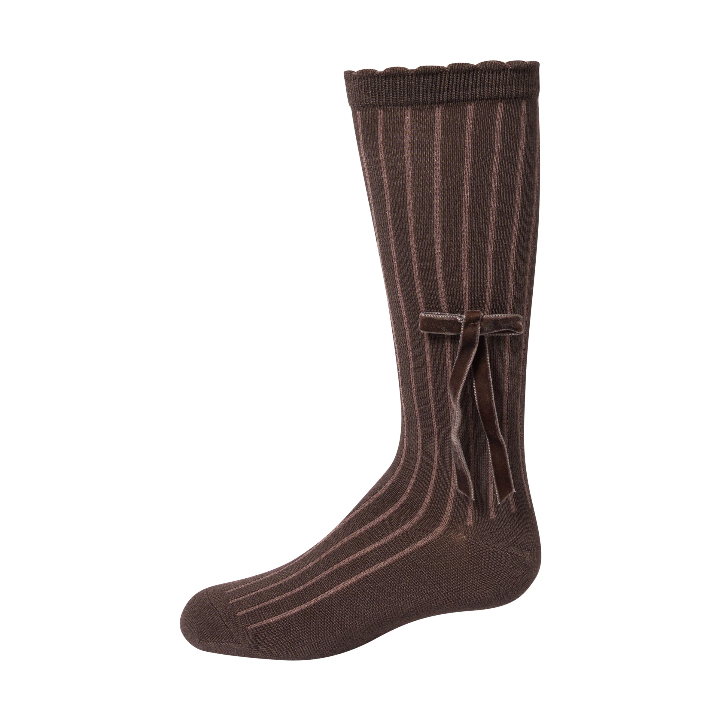 1502 ZUBII CLASSIC VELVET BOW KNEE