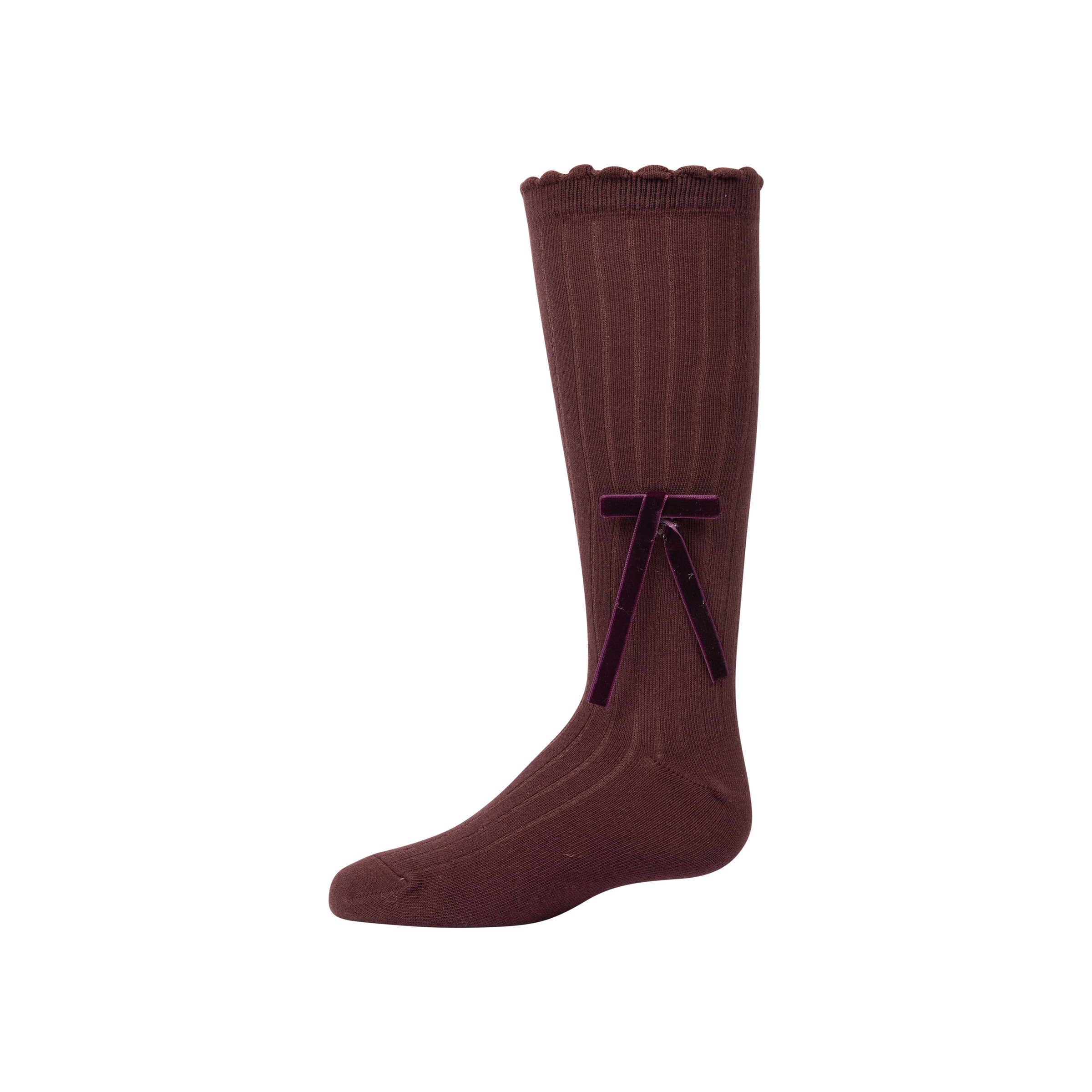 1502 ZUBII CLASSIC VELVET BOW KNEE
