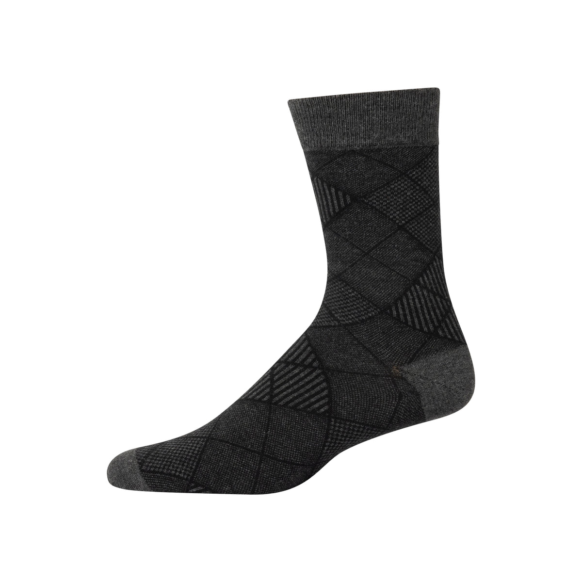 1520 ZUBII DIAMOND STRIPE CREW SOCKS