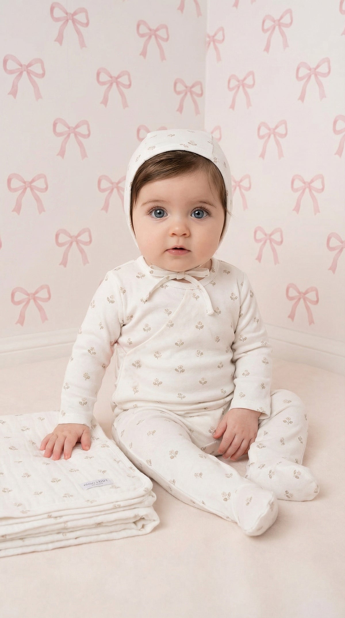 MON CHERI FLORAL PRINT FOOTIE