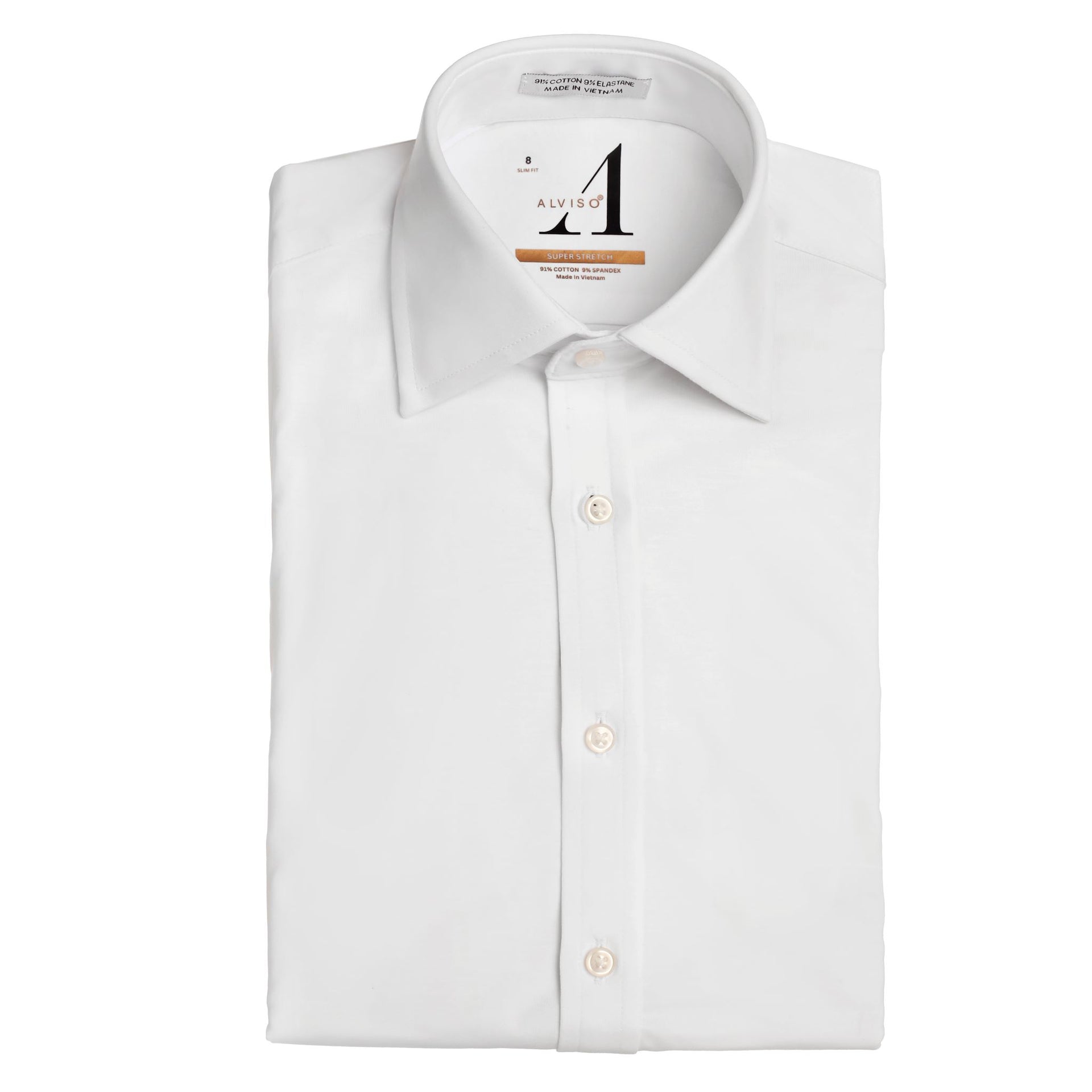 slim fit dress slacks Total Stretch Slim Fit Solid Shirt – Perry Ellis