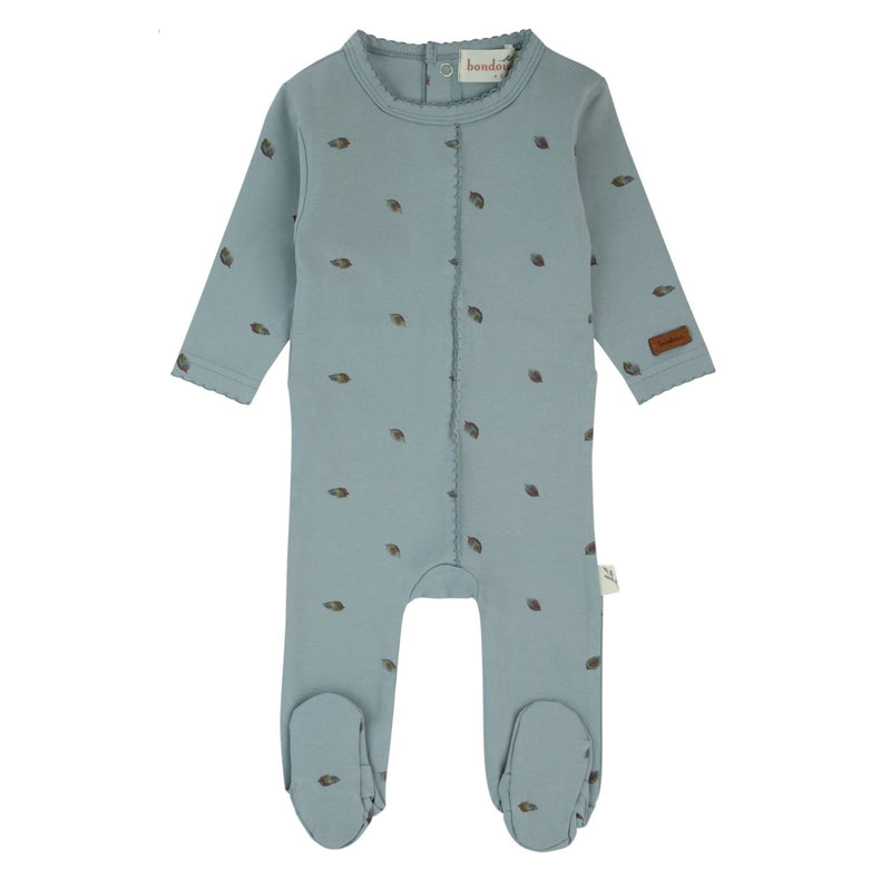 357B BONDOUX LEAF PRINT FOOTIE