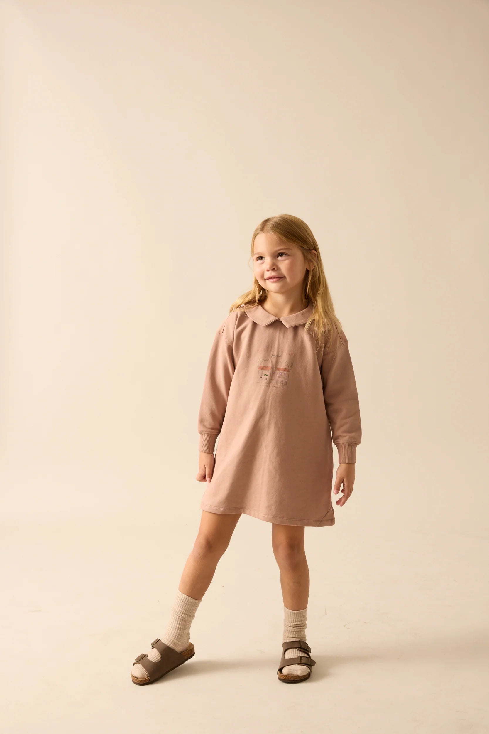 ANALOGIE CAFE GIRLS SWEATSHIRT DRESS