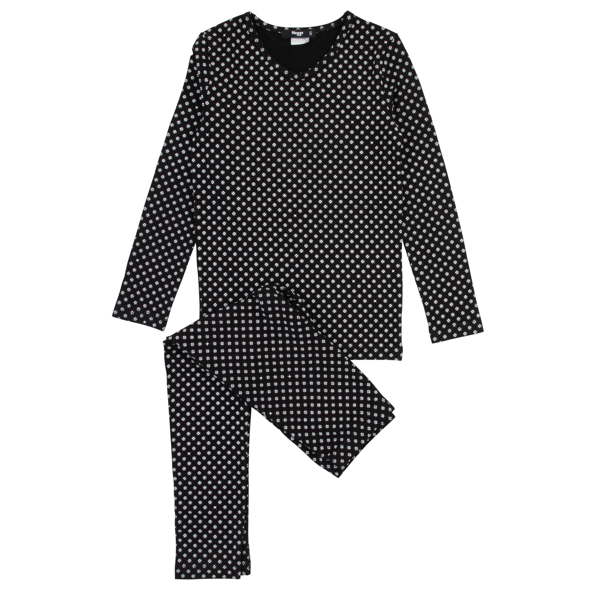 214012 NOGGI BAMBOO PATTERN LOUNGEWEAR SET