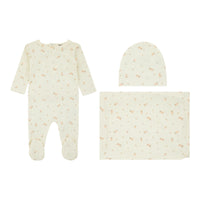 215208 NOGGI RIBBED FLORAL FOOTIE 3PC SET