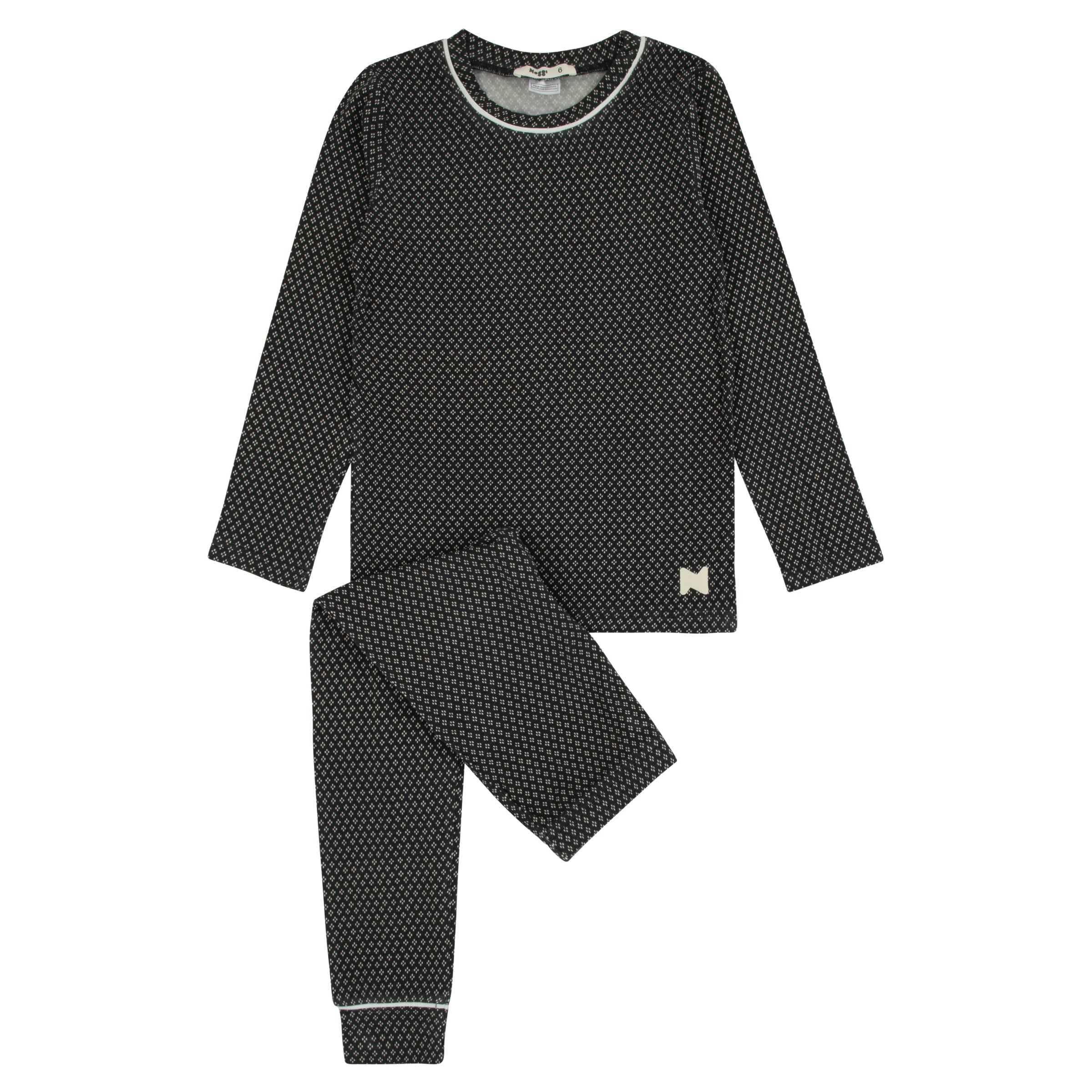 216010 NOGGI PRINT BAMBOO LOUNGEWEAR SET CREW NECK