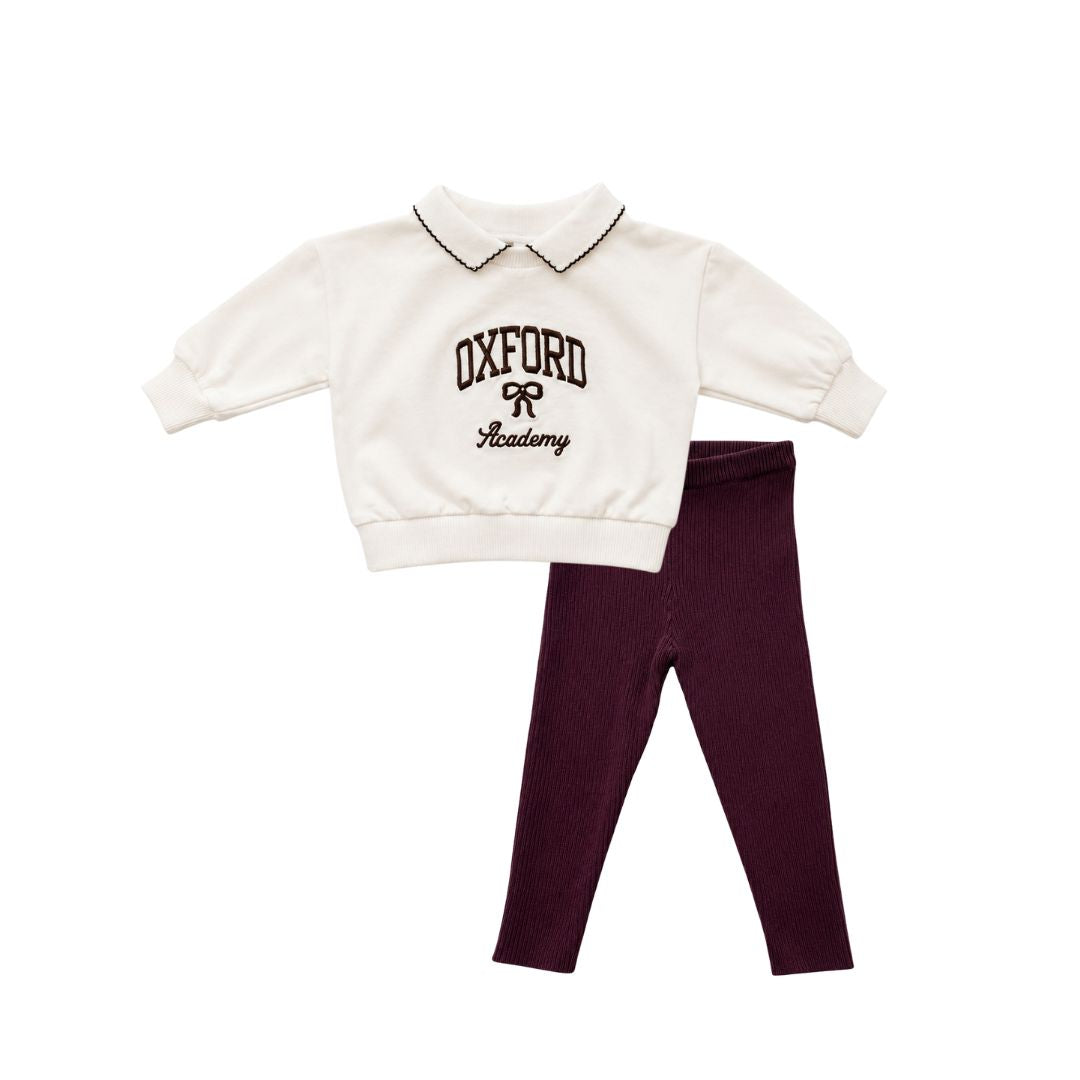 23-005 TEELA OXFORD BABY GIRL 2PC SET