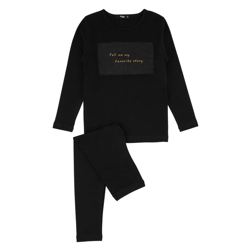 241007 NOGGI LINEAR PATCH LOUNGEWEAR SET