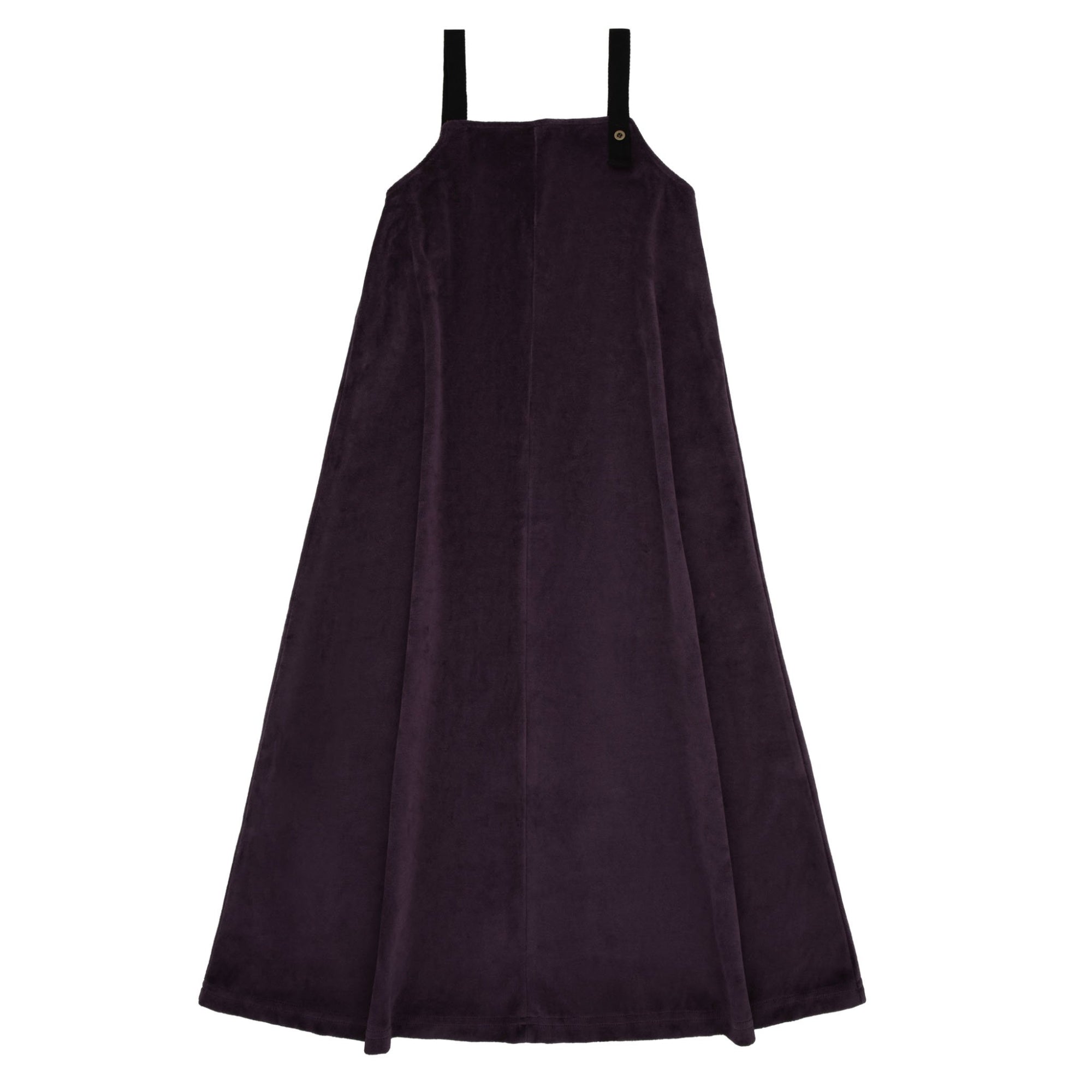 821DJM BONDOUX BADGE VELOUR PURPLE MAXI JUMPER