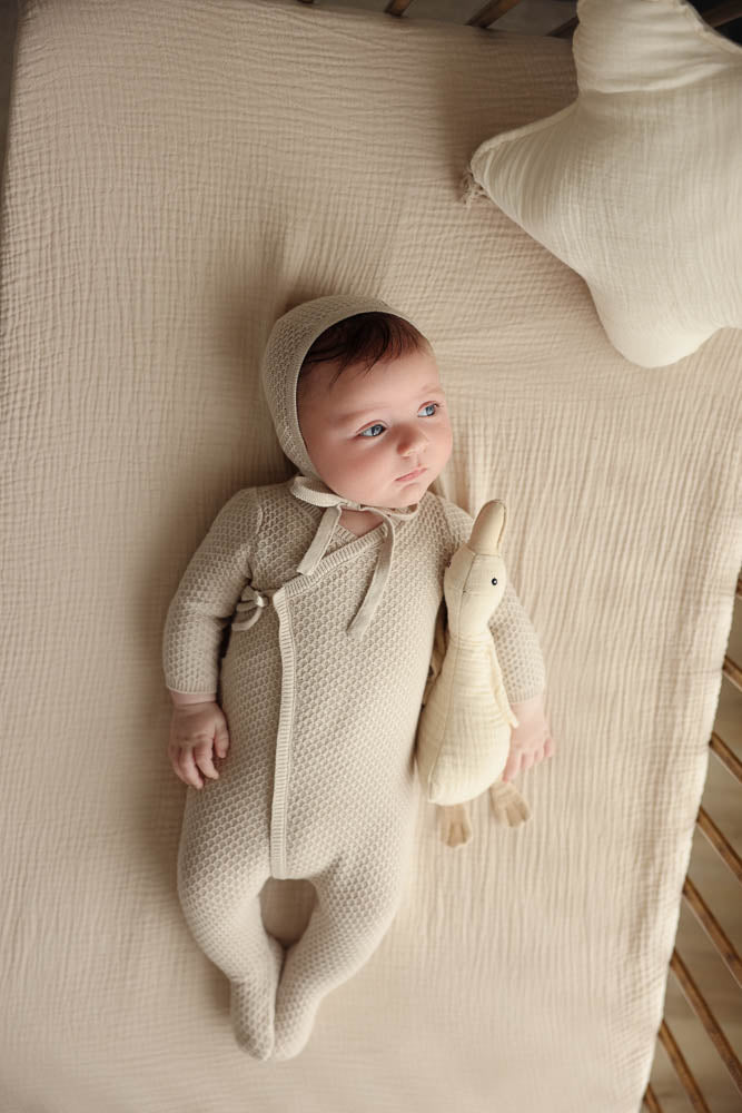 KPF LILETTE KNIT WRAP POINTELLE 3PC SET