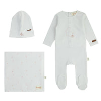 360B BONDOUX BUNNY FOOTIE 3PC SET