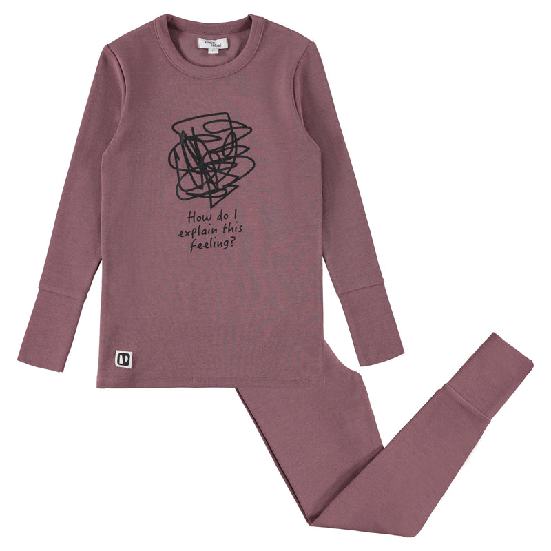 40038 PIXIE LABEL SCRIBBLE PAJAMAS