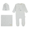 360B BONDOUX BUNNY FOOTIE 3PC SET