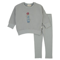430LG BONDOUX BEBE FADED PRINT 2PC