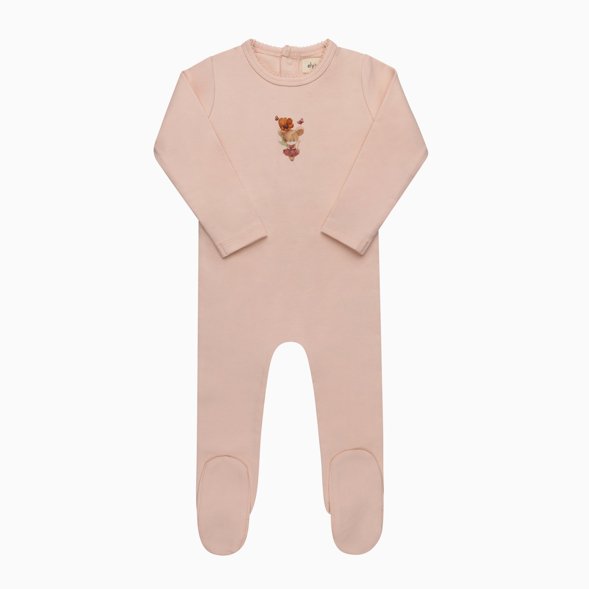 ELYS & CO FRENCH TERRY MOUSE COLLECTION FOOTIE