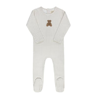 ELY'S & CO GINGHAM TEDDY COLLECTION FOOTIE