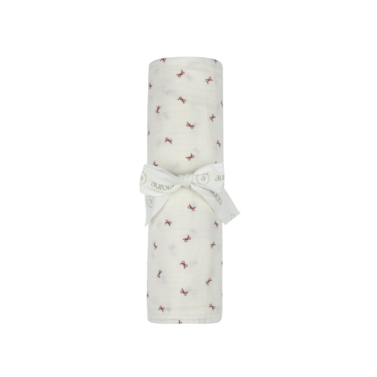 ELYS & CO BOW PATTERN COLLECTION MUSLIN SWADDLE